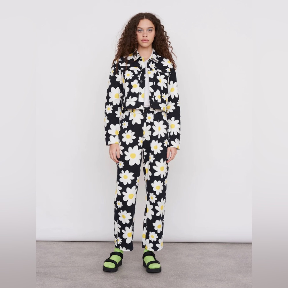 Lazy Oaf Pushing Daisies Unisex Pants - Picture 3 of 4